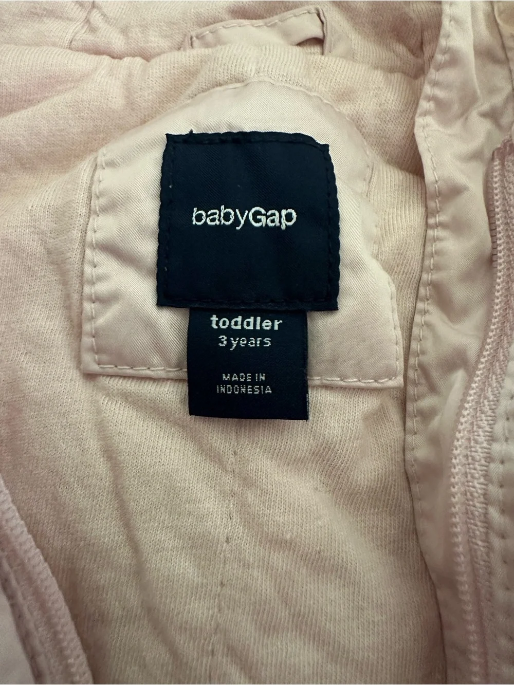 GAP Girls' Pale Soft Pink Hooded Jacket